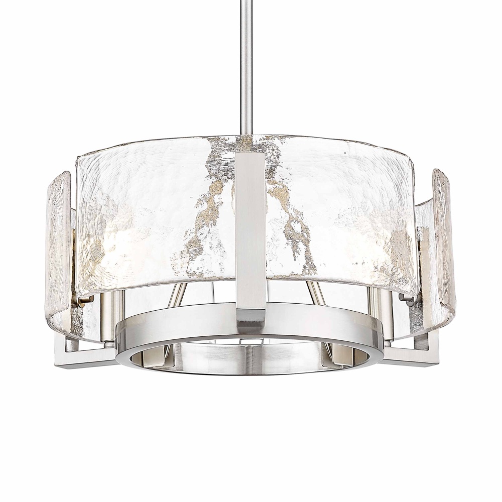 Golden Lighting Aenon 3-light Chandelier in Pewter